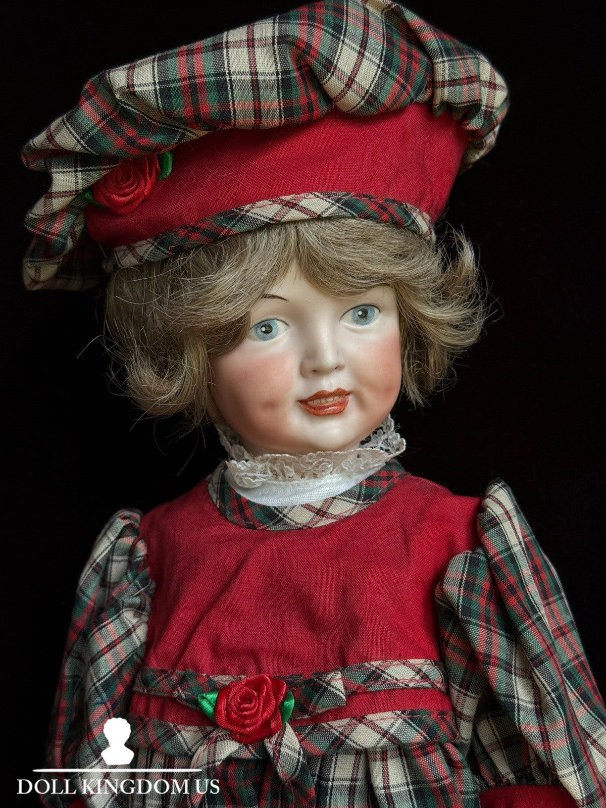 Rare Porcelain/Composition 15” Repro of Antique Simon Halbig 151 Character Doll