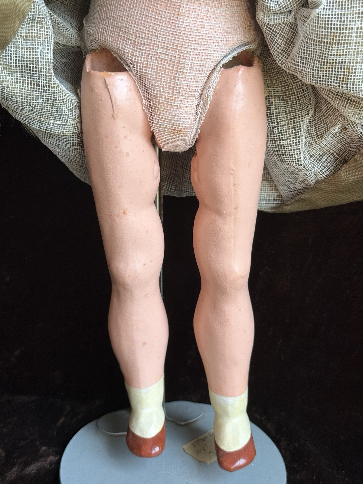 Vintage French 16” Unis Plastic/Composition Traditional Outfit Doll