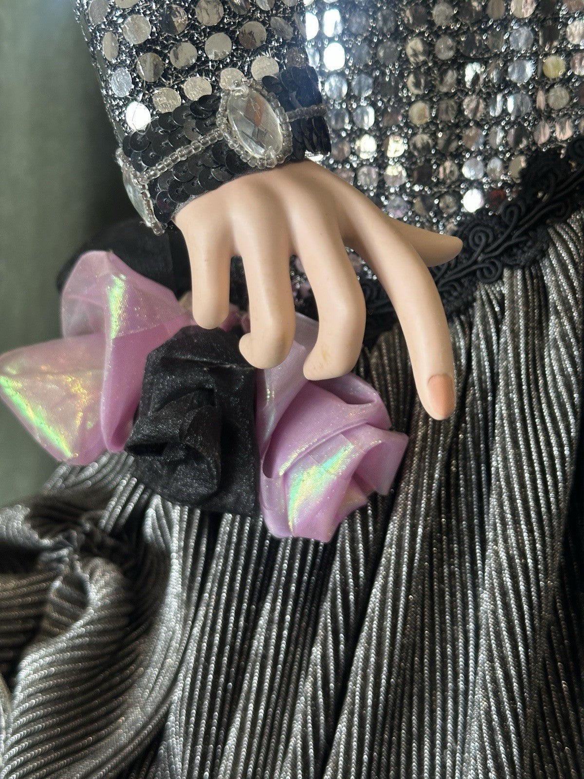 Collectible Large 42” Porcelain Doll “Platinum” by Rustie LE 700 COA/Stand