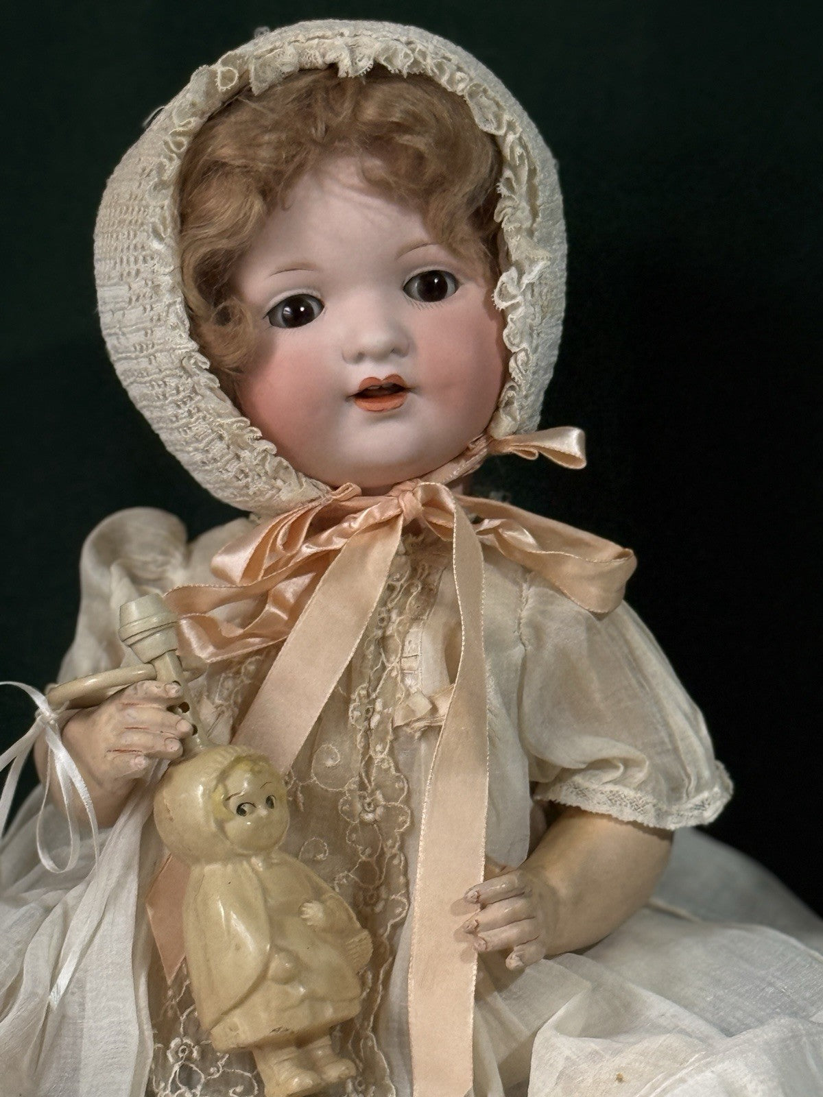 Antique German Armand Marseille Mold 985 Baby 17” Doll Bisque Head