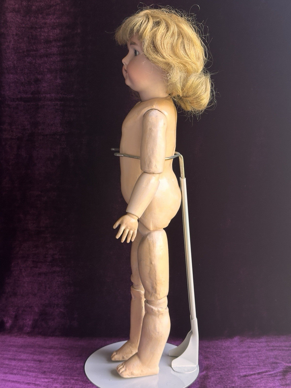 Antique German Armand Marseille 23” Princess Doll Bisque Head Composition Body