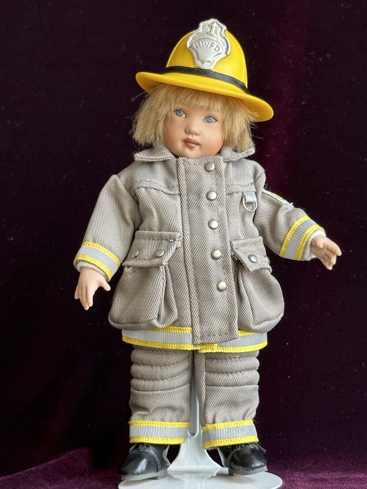 Collectible 7.5” Kish Vinyl Riley's World Firefighter DJ Doll LE 1000