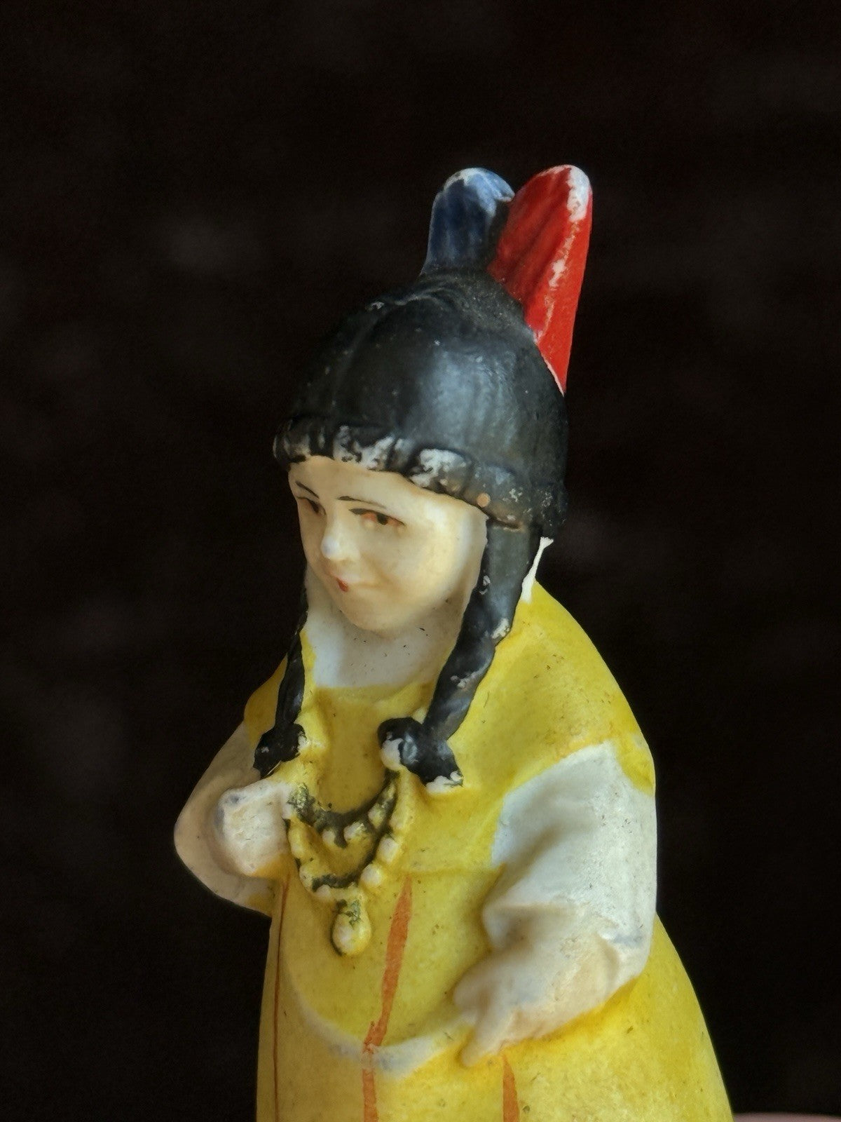 Lot of Antique German Miniature Indian Native American Bisque Dolls