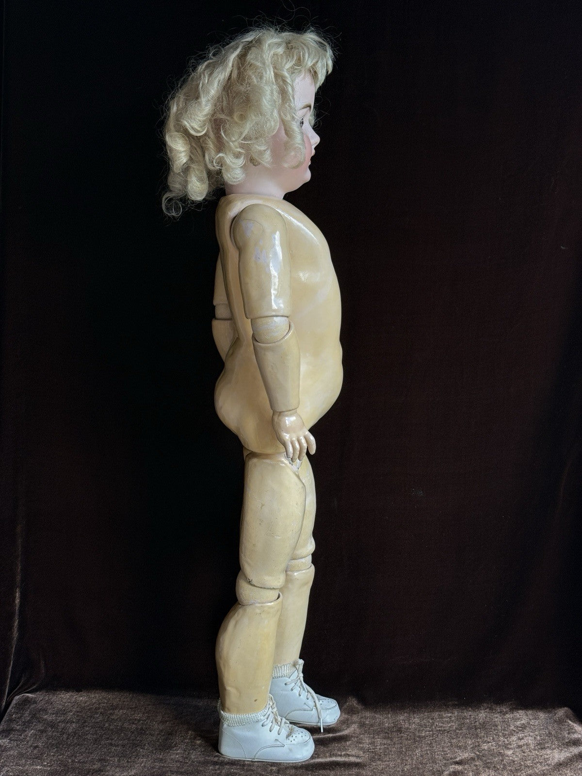 Large Antique German 31” Simon Halbig Dep 1079 Bisque Head Doll