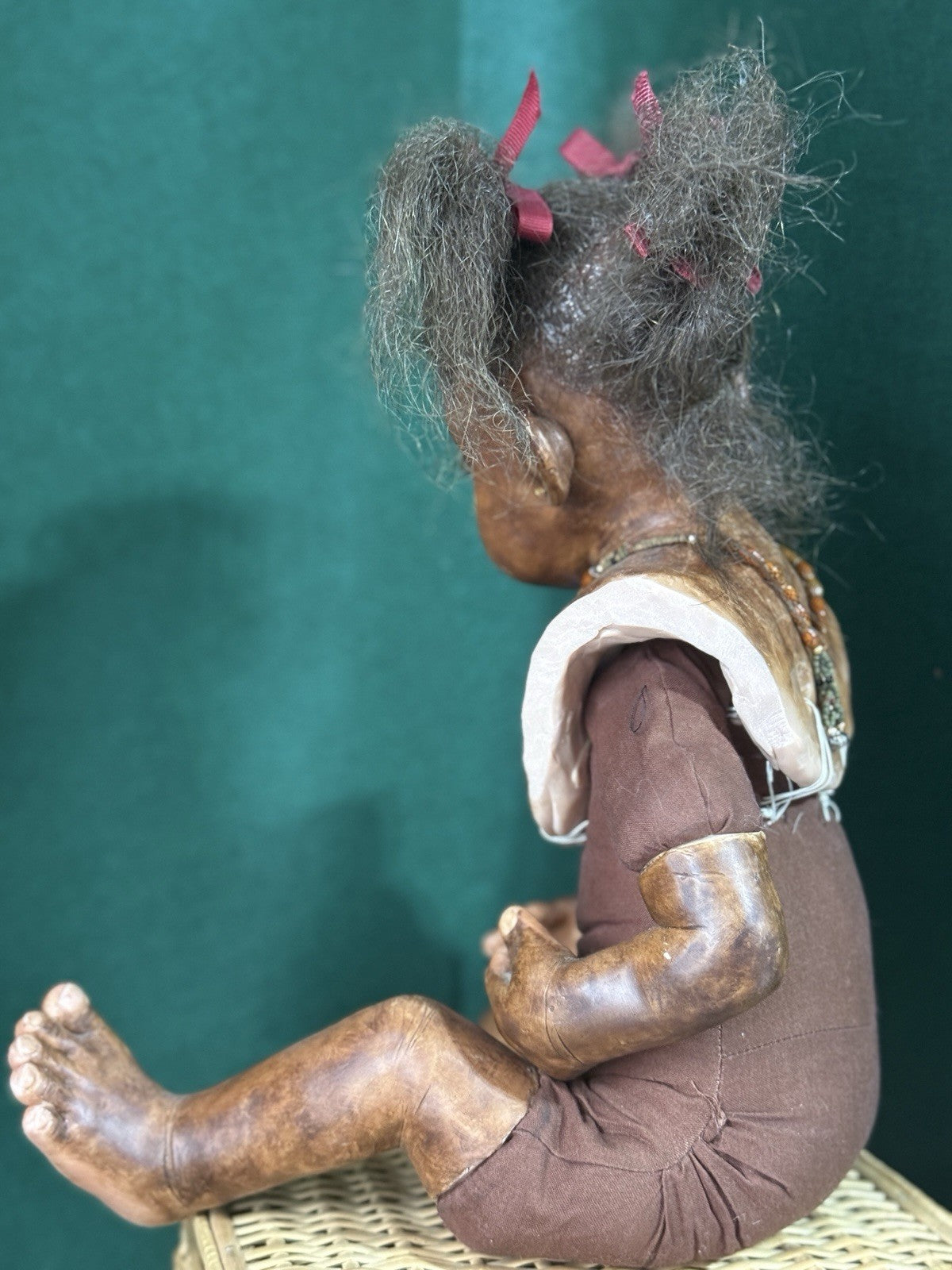 Rare!! OOAK Artist Lorna Miller Handmade Resin Type 18” Doll
