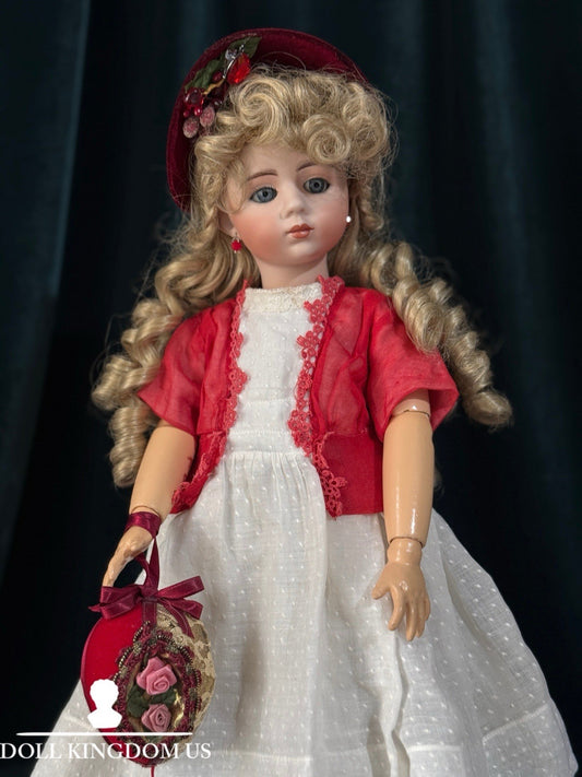 Artist Reproduction of Antique French Albert Marque 17” Doll Porcelain Head