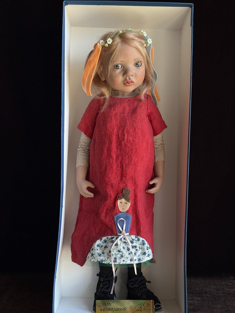 Rare Lifelike Zwergnase 22” Vinyl Irmi Doll 2005 LE 50 with Tag and Box