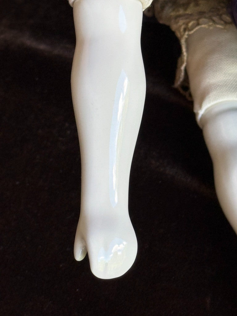 Antique German 21" Hertwig Pet Name Ethel China Head Doll