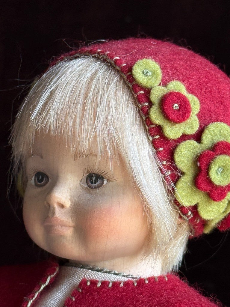 Collectible Erika Catellani 10.5” Carved Wooden Baby Doll Veronica LE 25