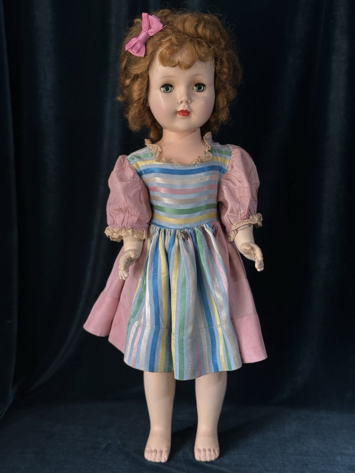 Lot Of 5 Vintage American Character Plastic 14”-23” Dolls For Project/Repair