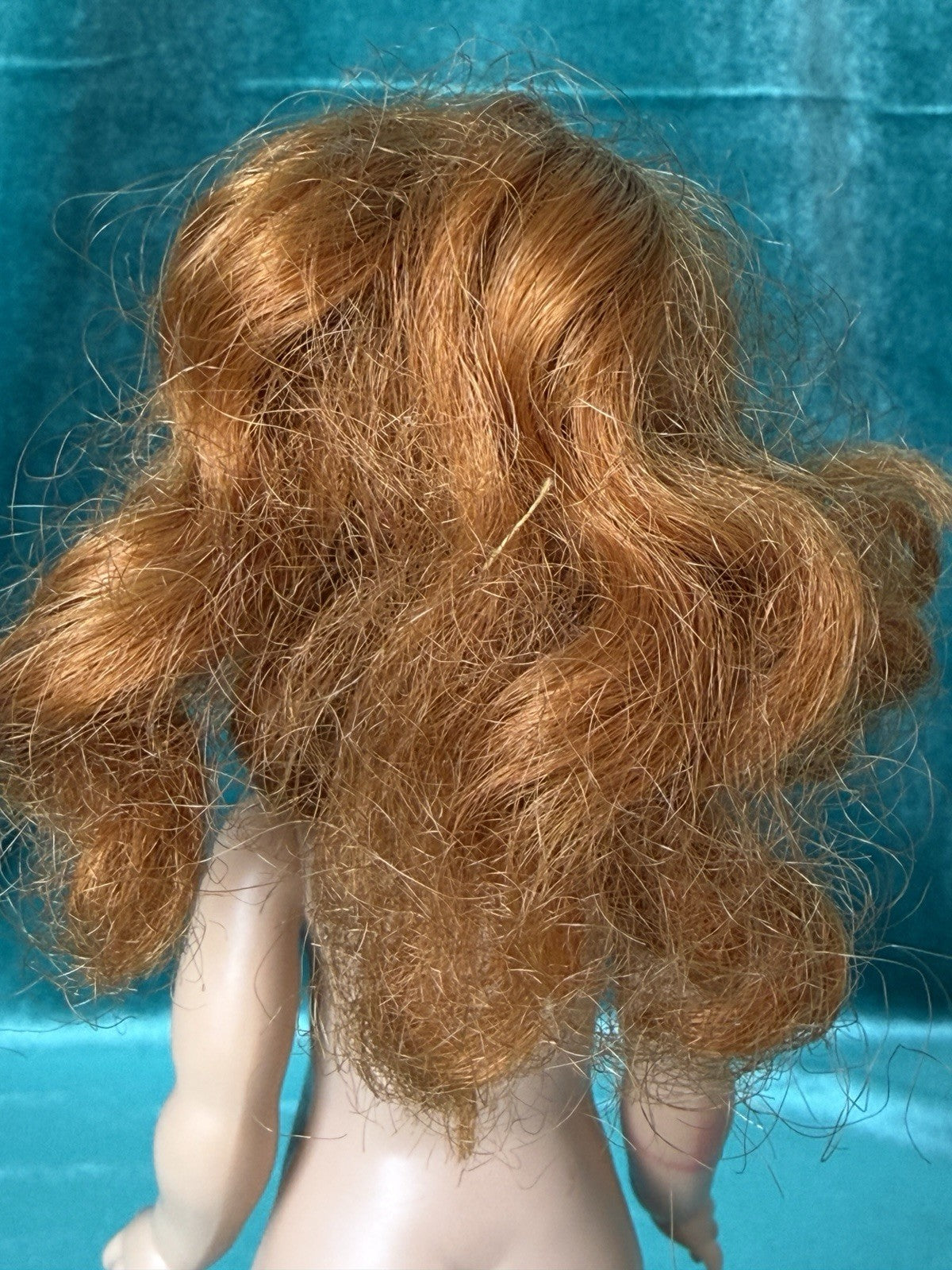 Vintage 1950’s Vogue Hard Plastic SLW Ginny Doll Green Fur Trimmed Coat Outfit