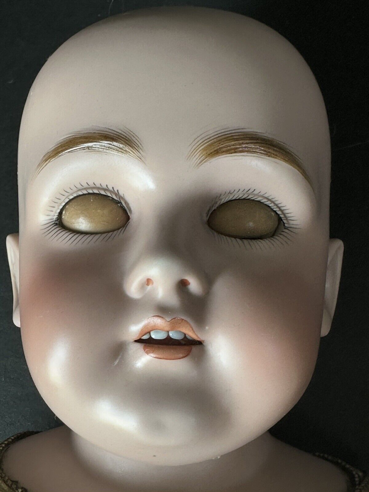 Antique JDK Kestner Mold 154  Bisque Head/Shoulder Leather Body 26” Doll