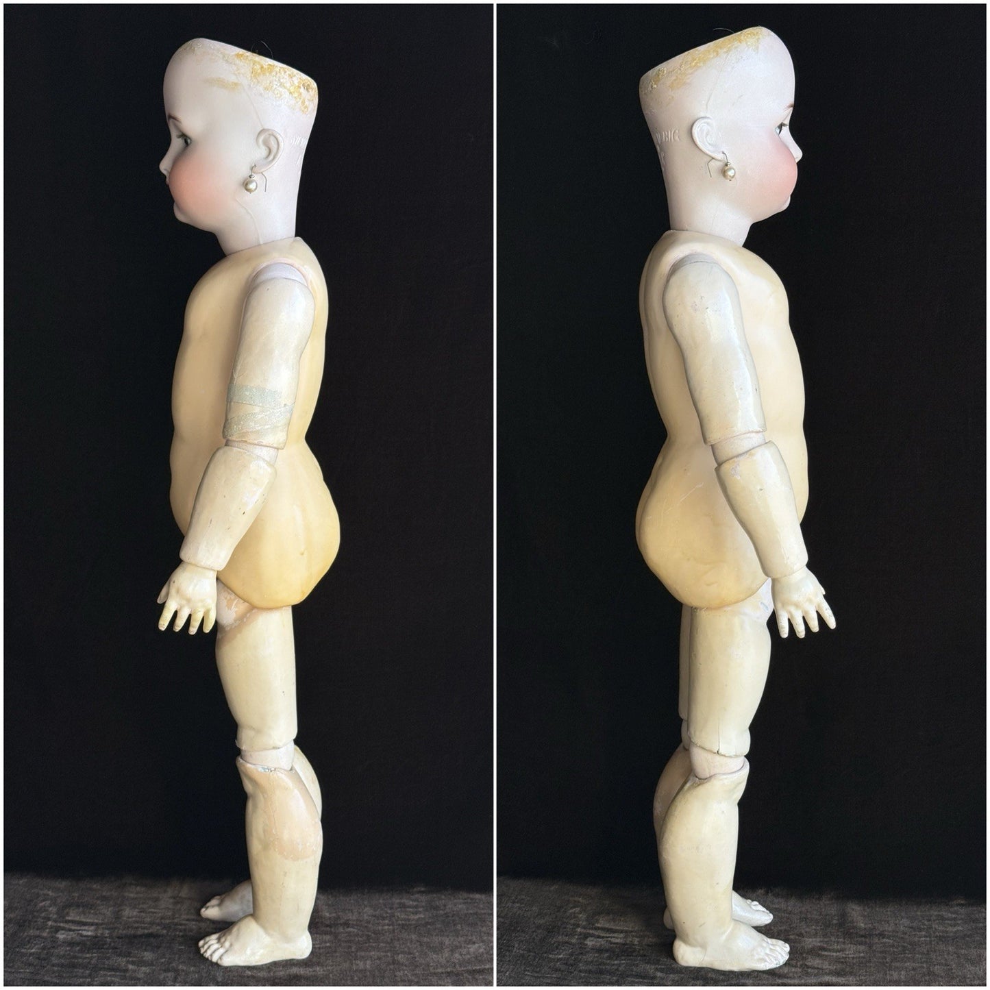 Antique German 28" Simon & Halbig Kammer & Reinhardt Bisque Head Doll