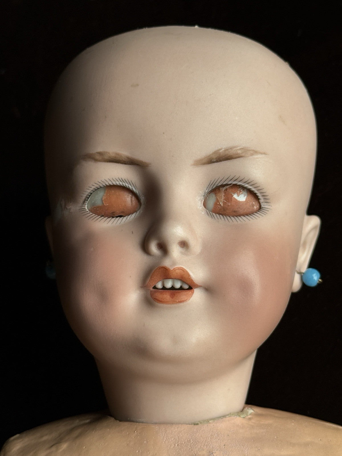 Rare Antique German 22” Simon Halbig Dep 1279 Bisque Head Doll