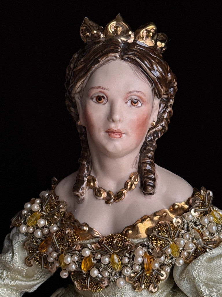 OOAK Collectible 14.5" Kathy Redmond Carlotta Porcelain Character Doll