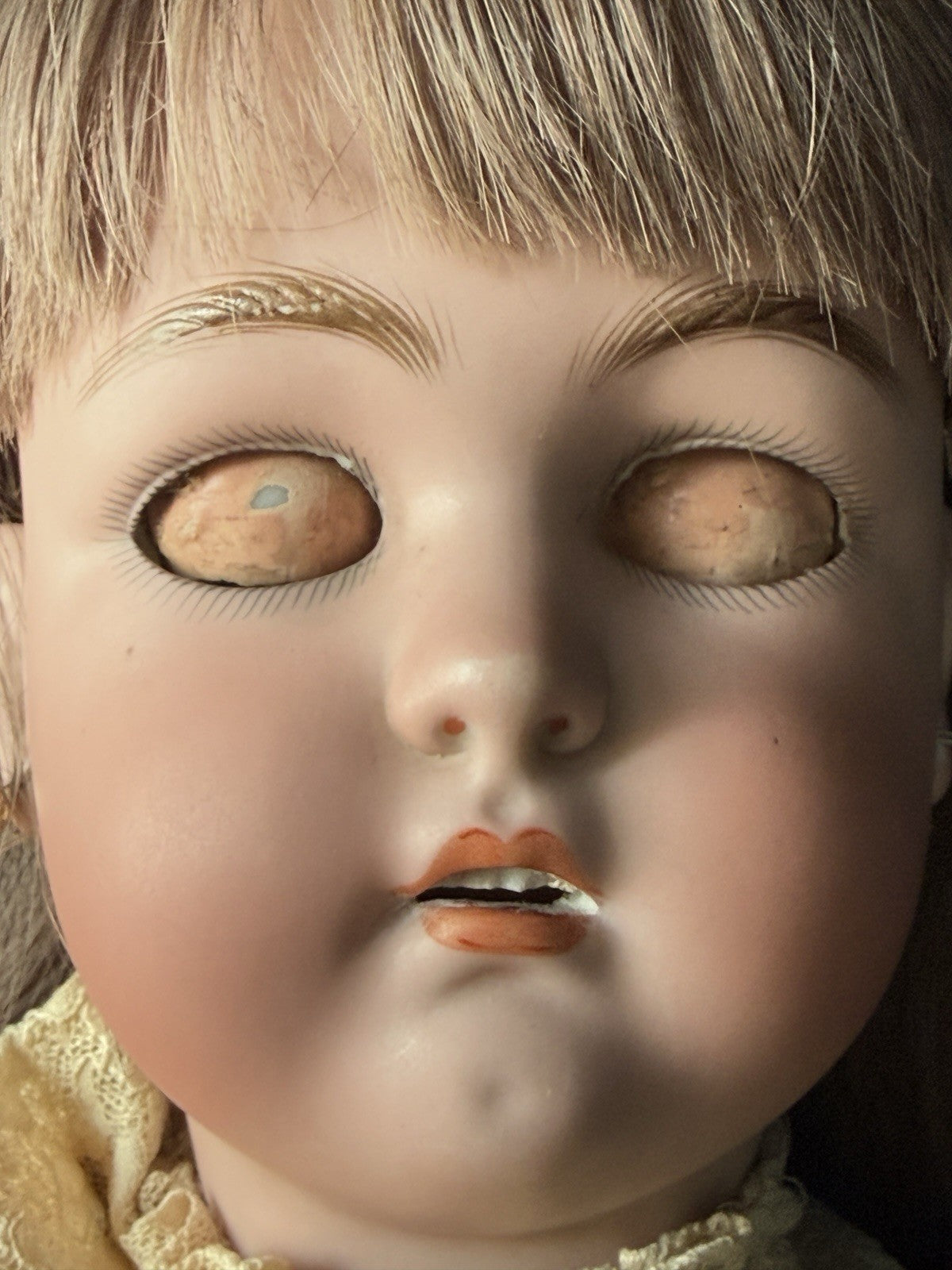 Antique German Simon Halbig Mold 1349 Jutta Character 23” Doll Bisque Head