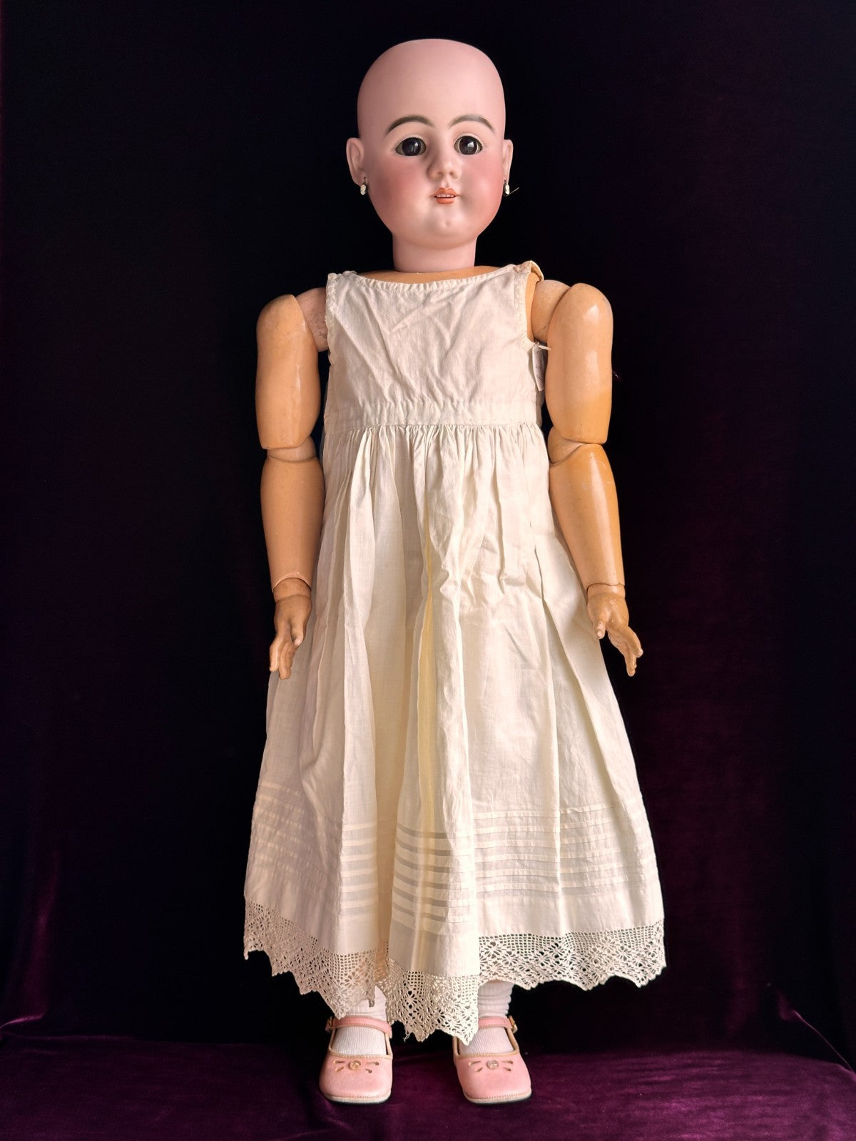 Large Antique German 31” Early Heinrich Handwerck 79 Bisque Head Doll
