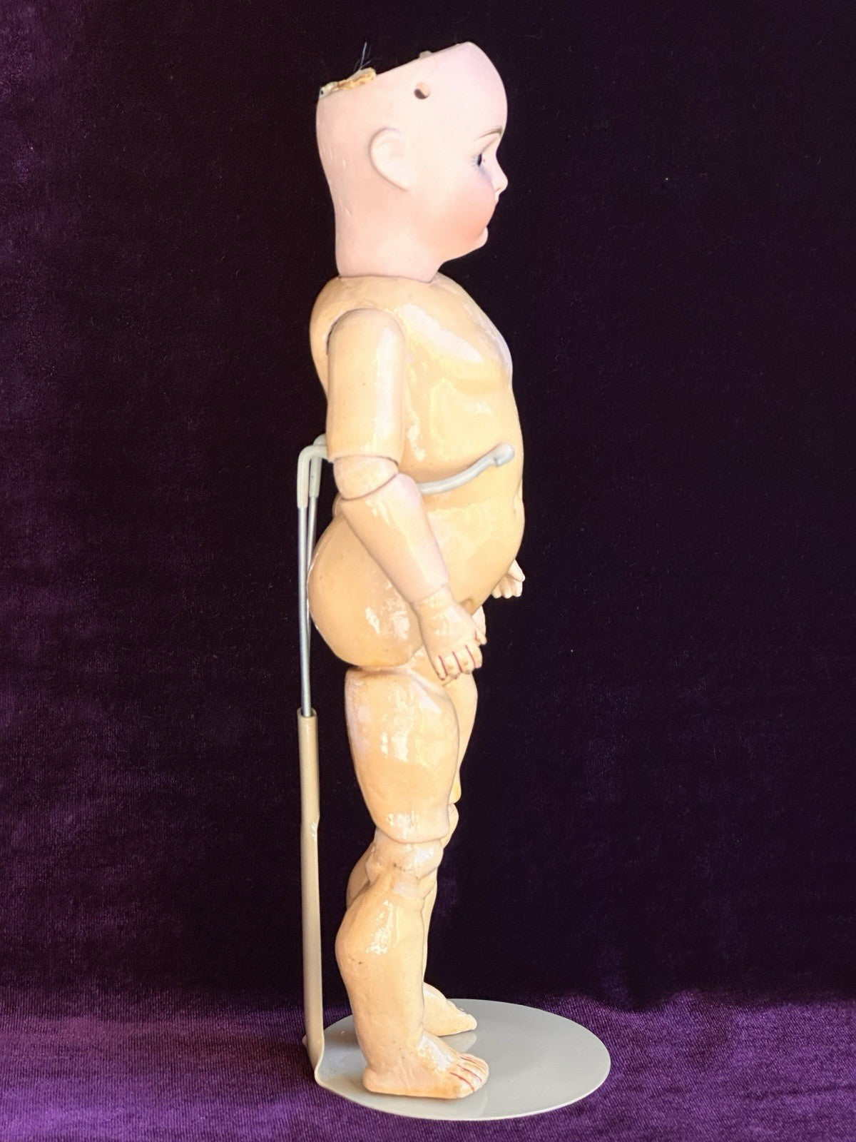 Petite Antique German 9.5” Catterfelder Puppen Fabrik 502 Bisque Head Doll