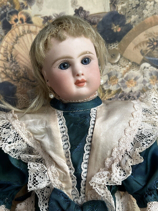 Antique French 10” Jules Steiner Bebe Le Parisien A 2 Bisque Head Doll
