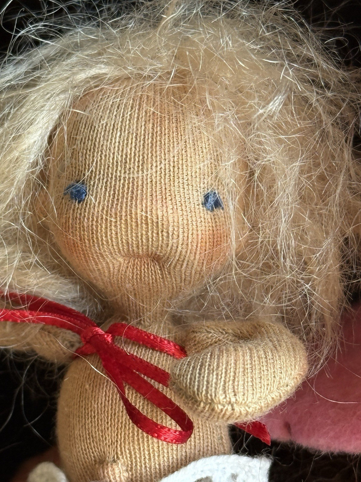 OOAK Miniature Waldorf Style Handmade Cloth Thumbelina Doll