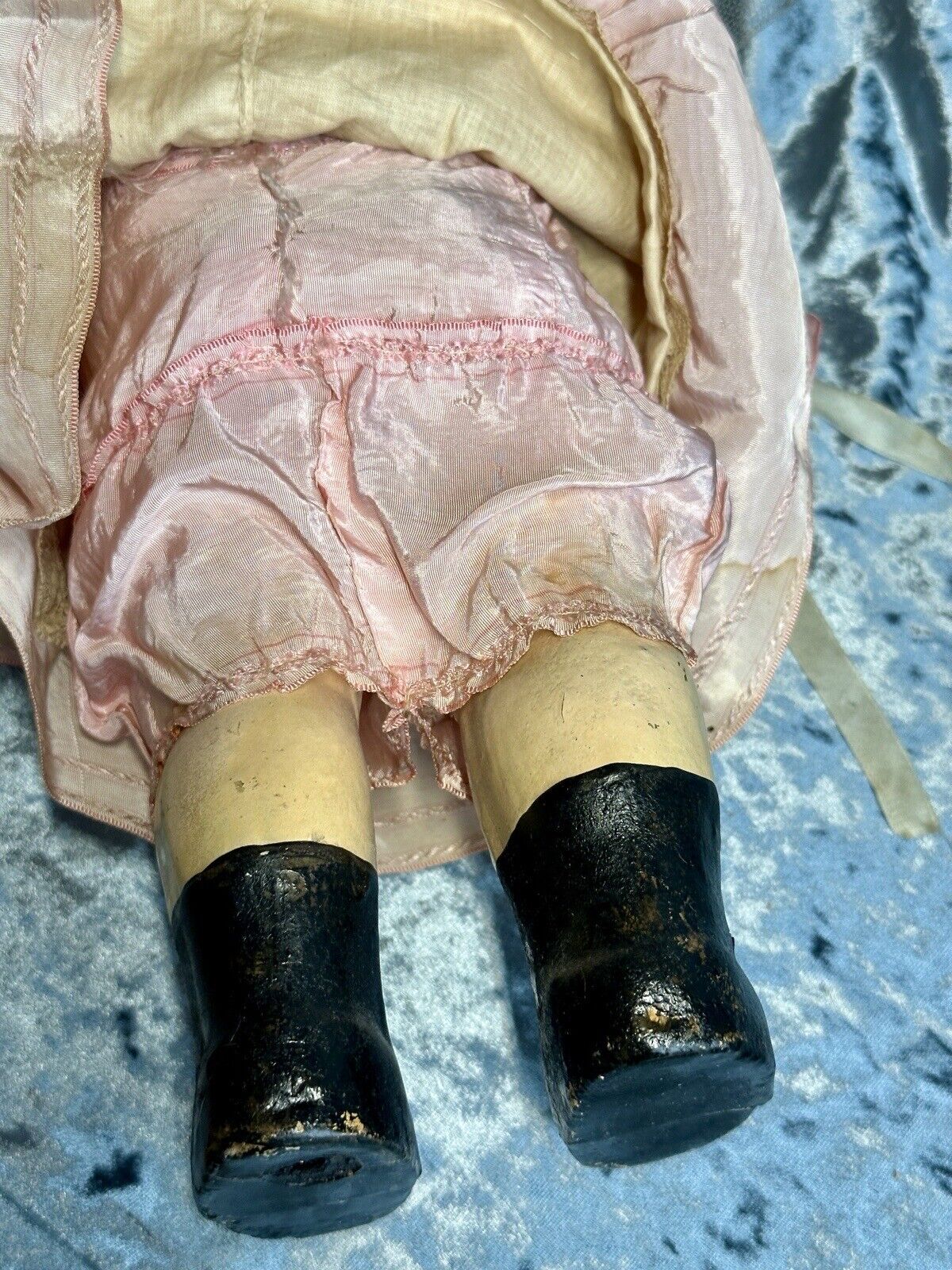 Antique American 17.5” Composition Carnival Prize Bride Doll