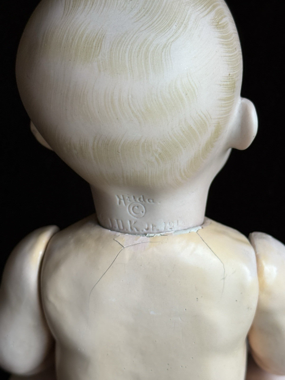 Antique German 12” Kestner JDK Hilda Bisque Head Baby Doll