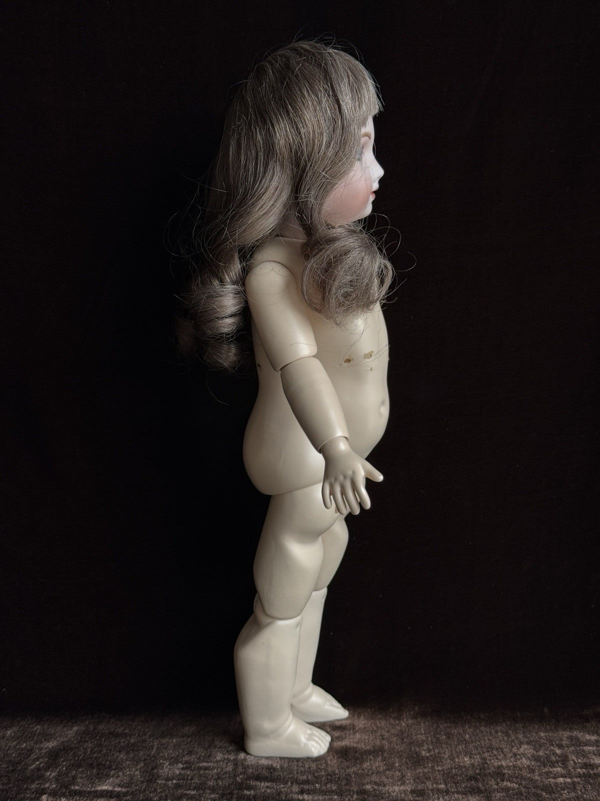 Vintage Lynda & Alan Marx Porcelain 15” Repro of Antique French Thuillier Doll