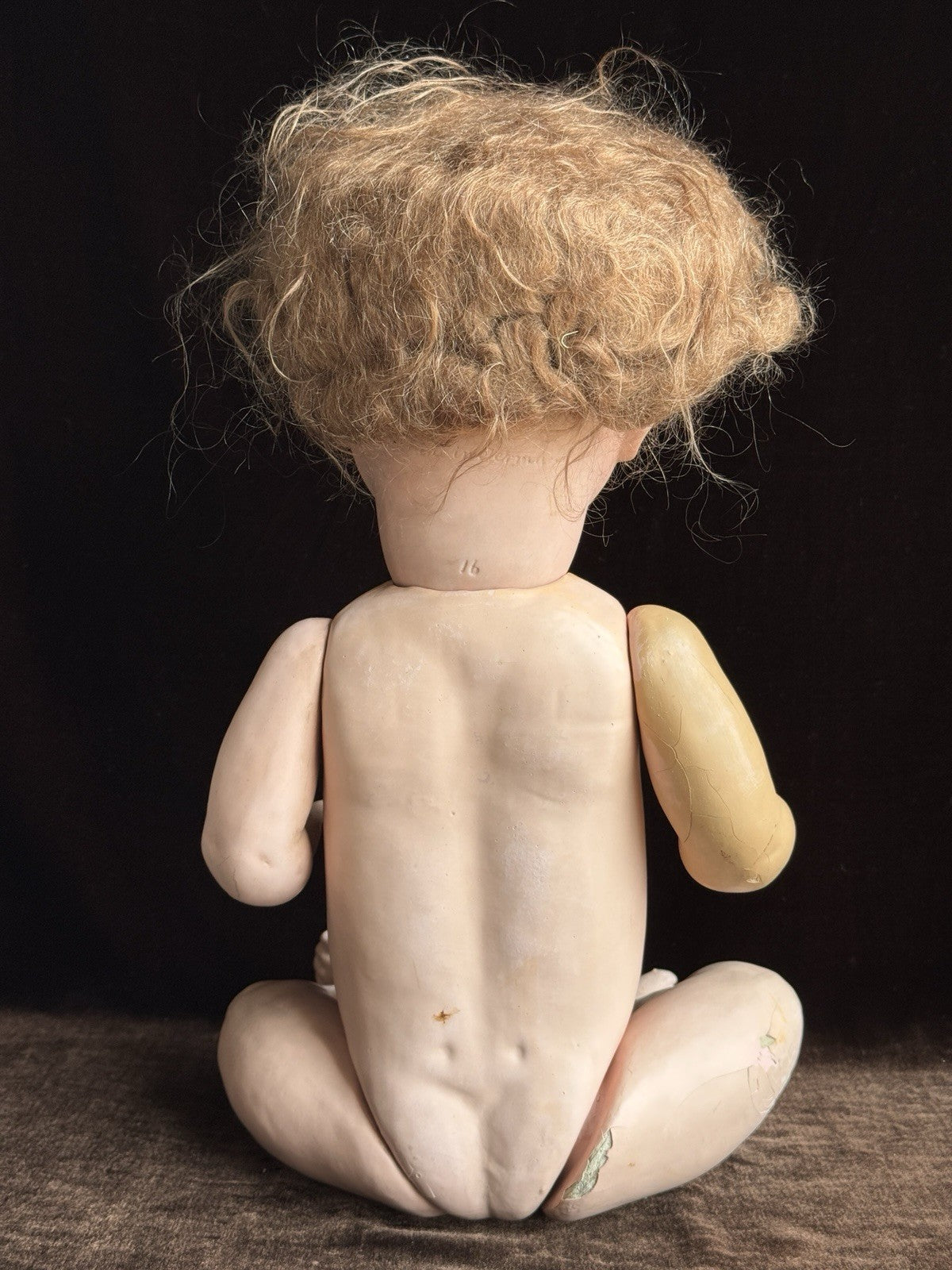 Antique German 21” ABG Alt Beck & Gottschalk 1361 Bisque Head Baby Doll