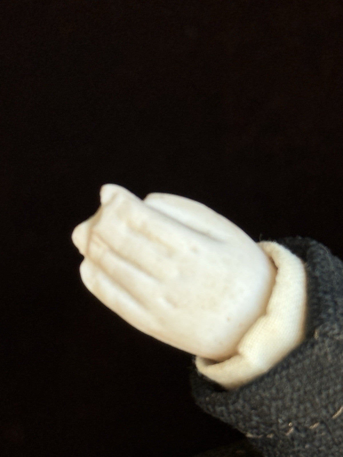 Rare Antique German 12.5” KPM (?) Male Bisque Head Parian China Doll