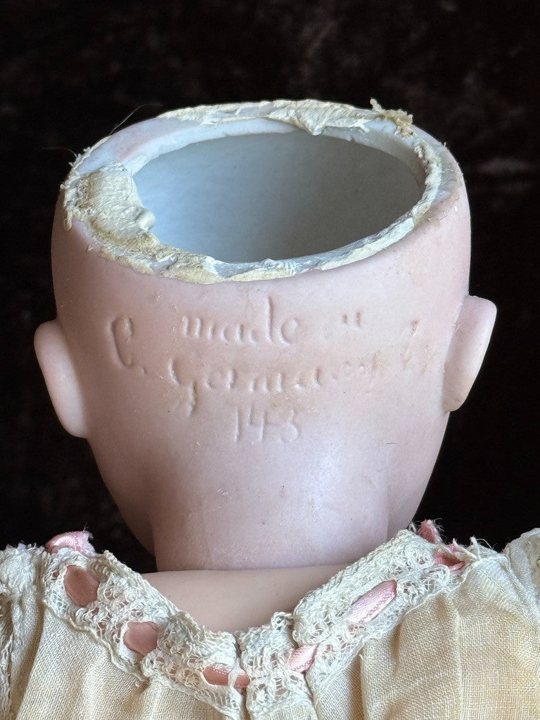 Antique German 14” Kestner 143 Bisque Head Doll