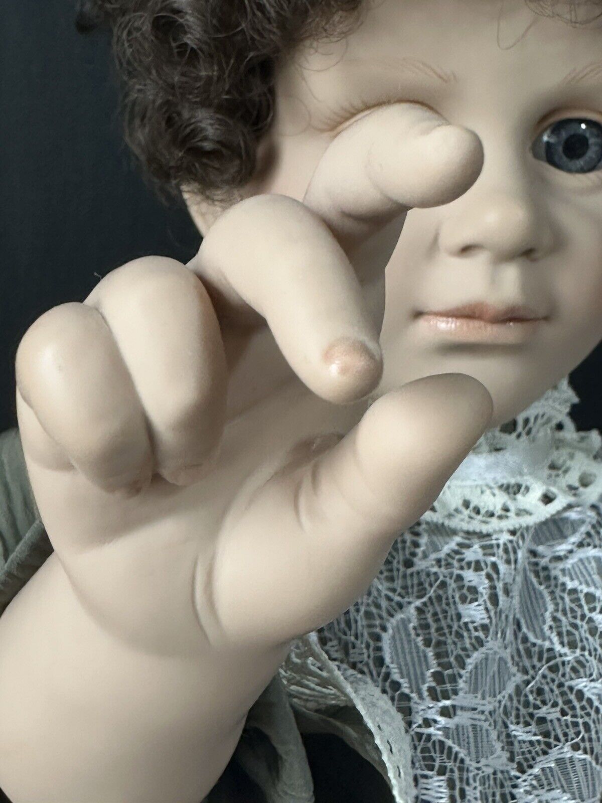 Collectible Fiba Italy 25” Vinyl and Cloth Doll “Agatha”