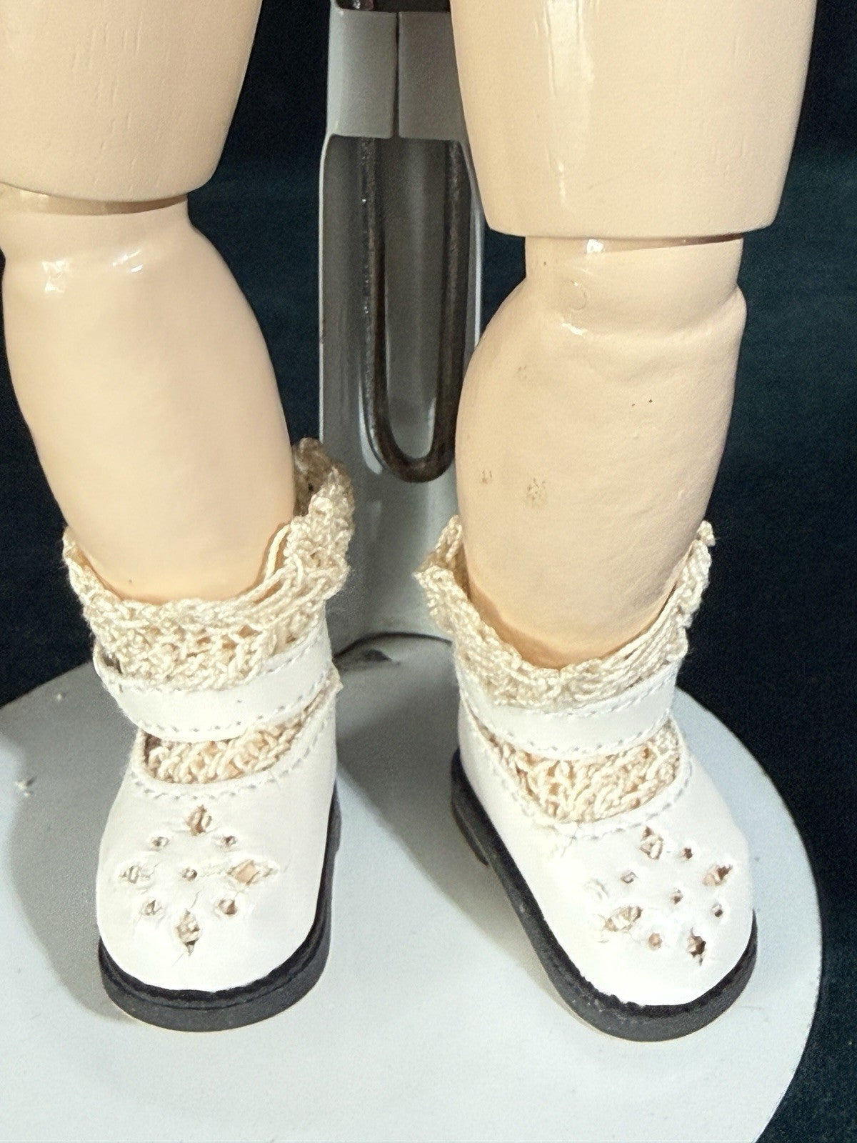Porcelain/Composition 11” Reproduction of Antique French Bleuette Doll