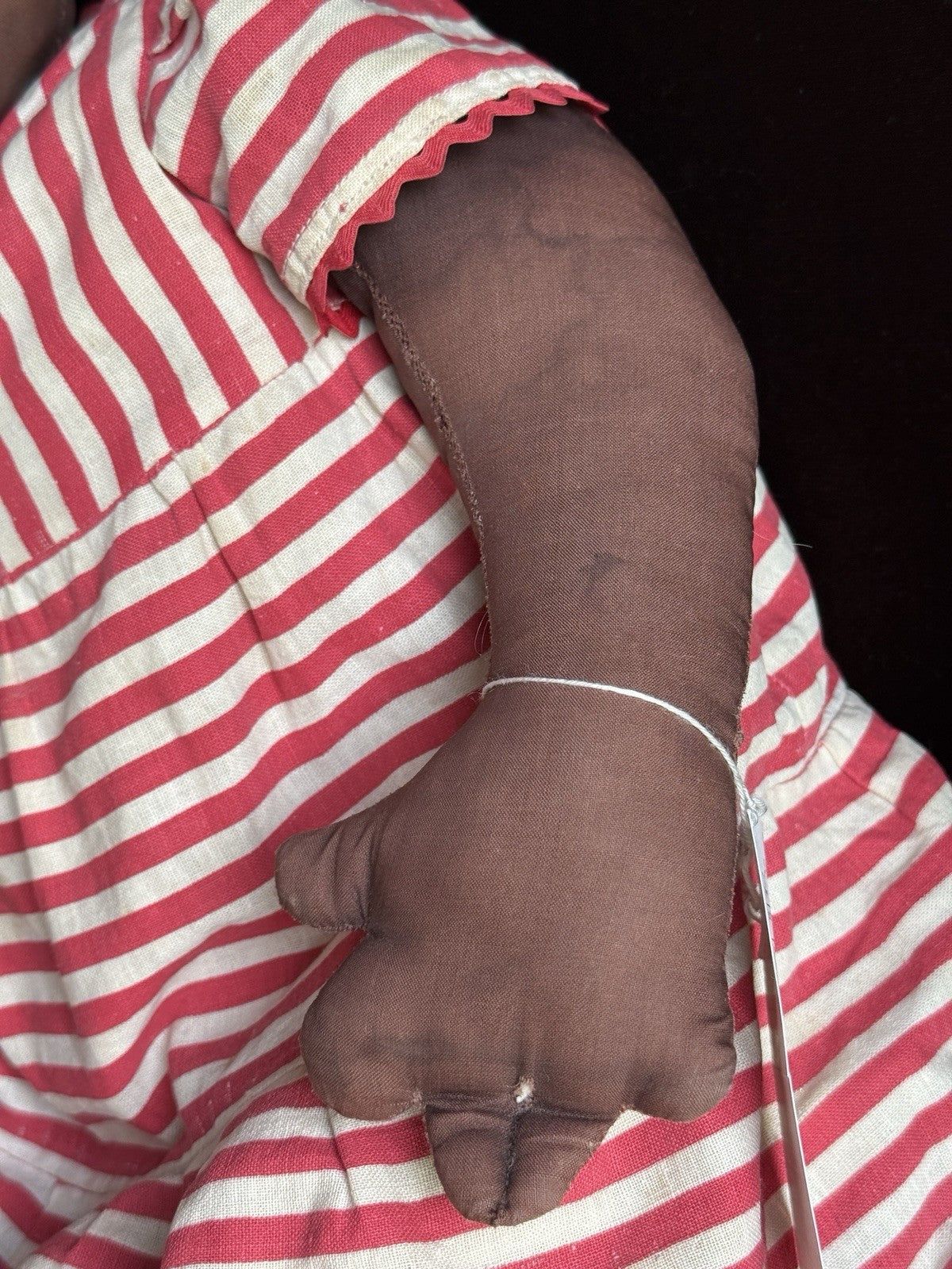 Vintage Handmade 30” Cloth Folk Doll