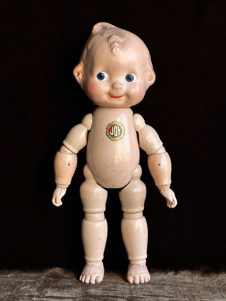 Vintage 11" Cameo Kallus JOY Composition/Wood Doll