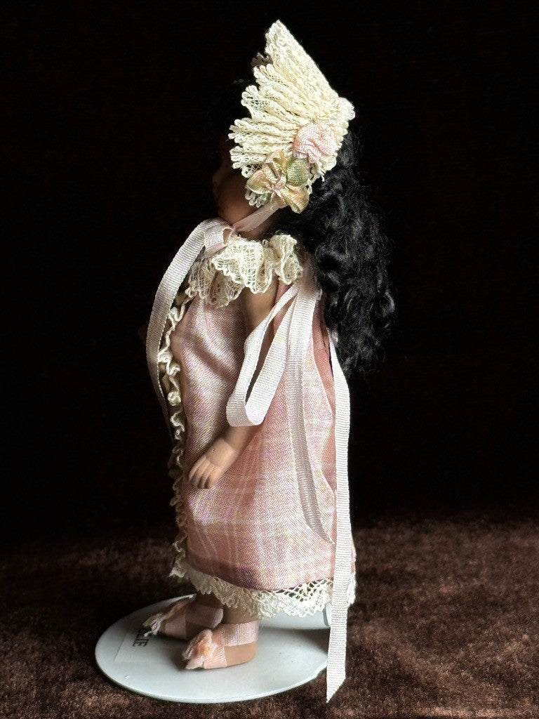 Miniature Cathy Hansen 4” Porcelain Repro of Antique French Mignonette Doll