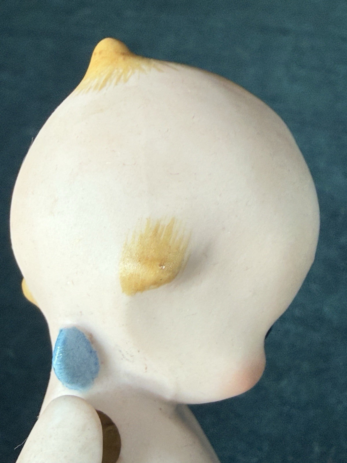 Reproduction Of Antique German All-Bisque Kewpie 4 3/4” Doll Blue Wings