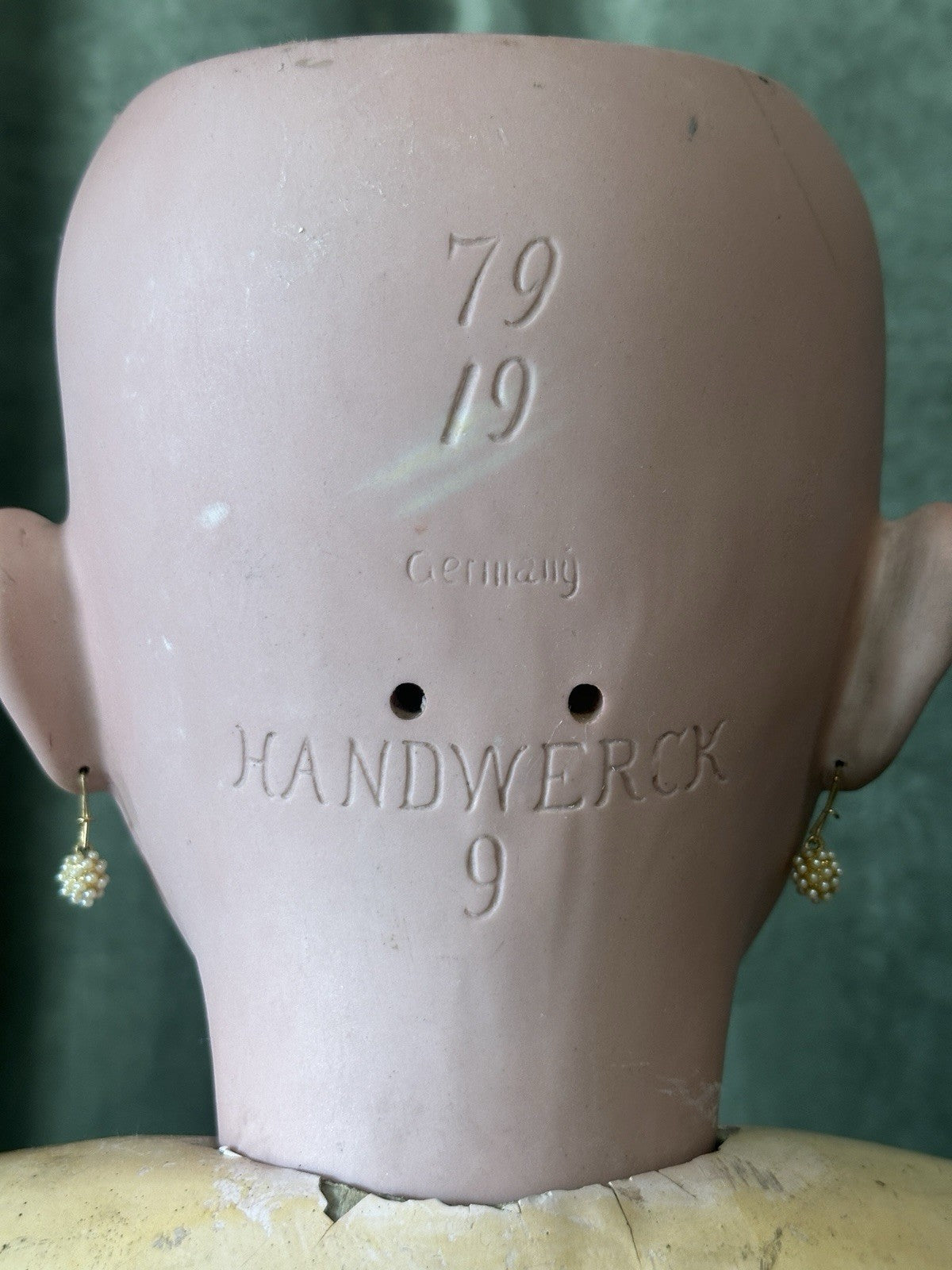 Rare Huge Antique German Heinrich  Handwerck 38 1/2” Doll Mold 79 Bisque Head