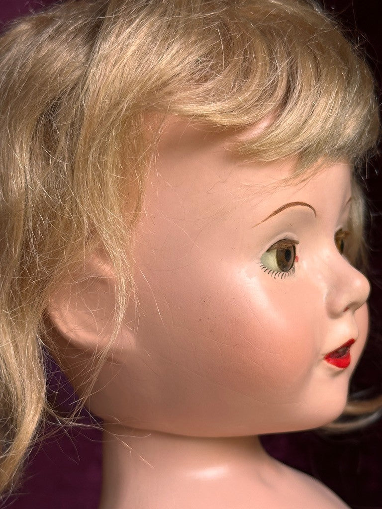 Vintage American  19.5" Composition Dewees Cochran Anne Shirley Effanbee Doll