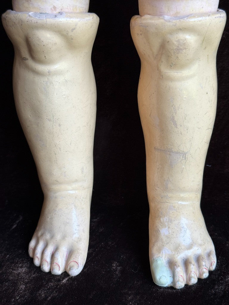 Antique German 29” Simon Halbig  Heinrich Handwerck Bisque Head Doll