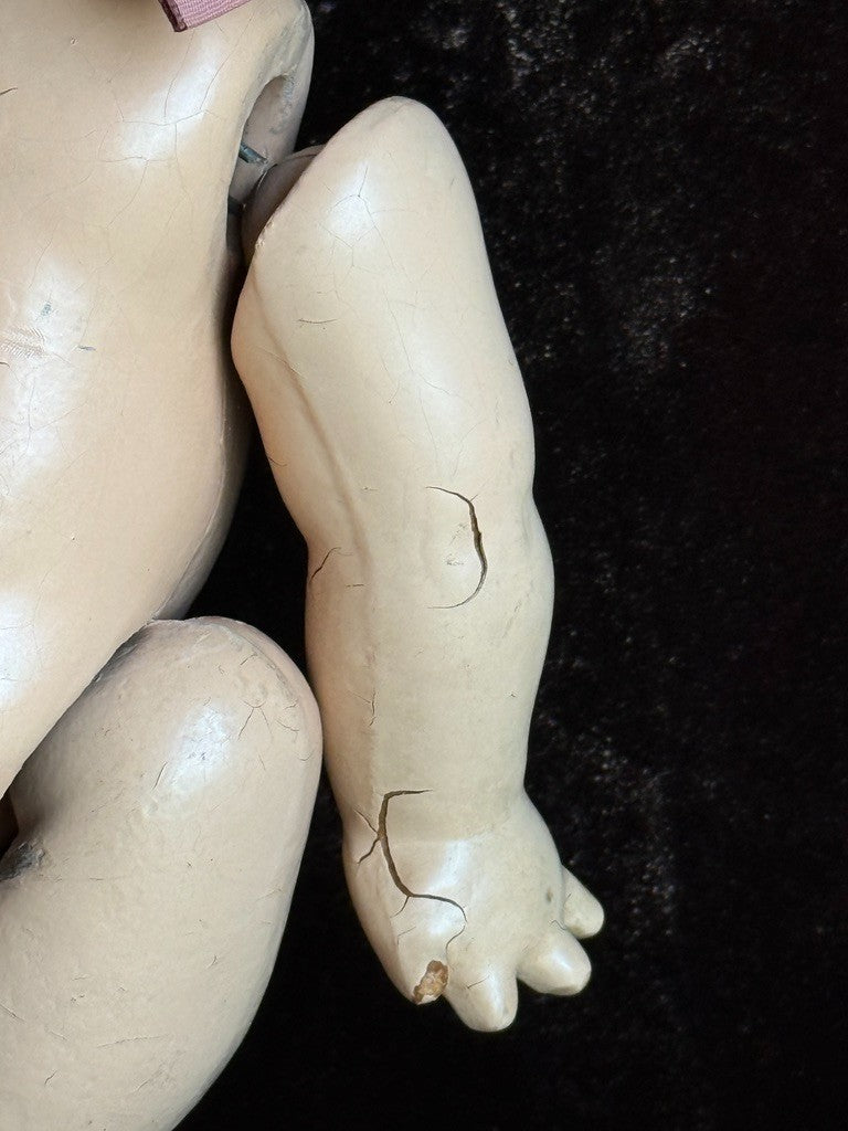 Vintage American Composition Cameo 12" Rose O'Neill Giggles Kewpie Girl Doll