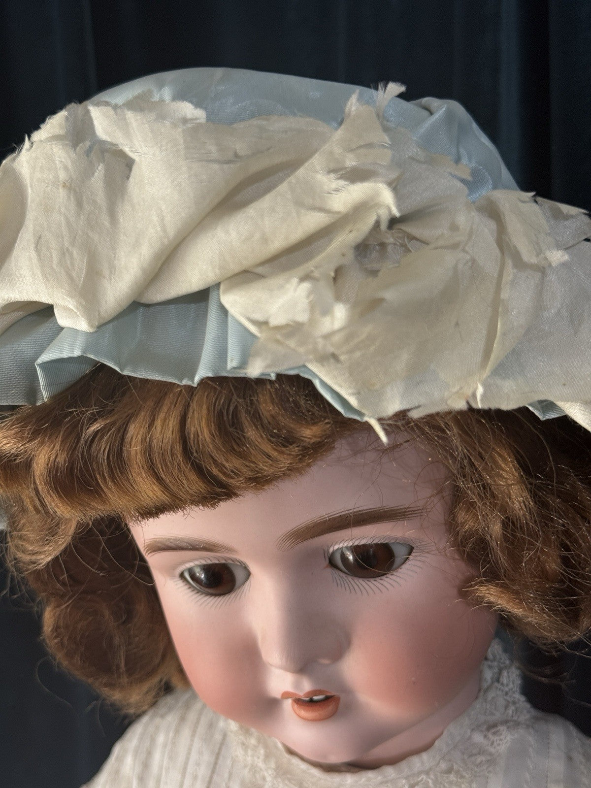 Antique German 27” Adolf Wislizenus Doll Bisque Head Composition Body