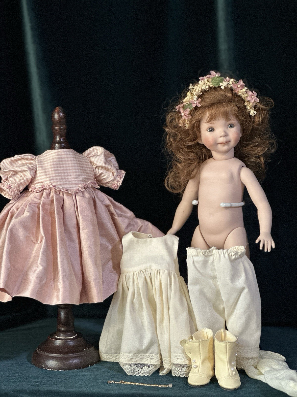 Reproduction Of “Jenny II” by Dianna Effner Mold Porcelain 13 1/2”Doll