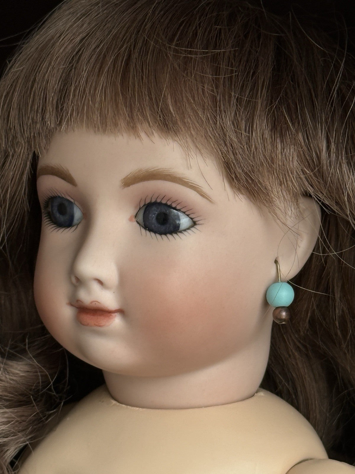 Vintage Lynda & Alan Marx Porcelain 15” Repro of Antique French Thuillier Doll