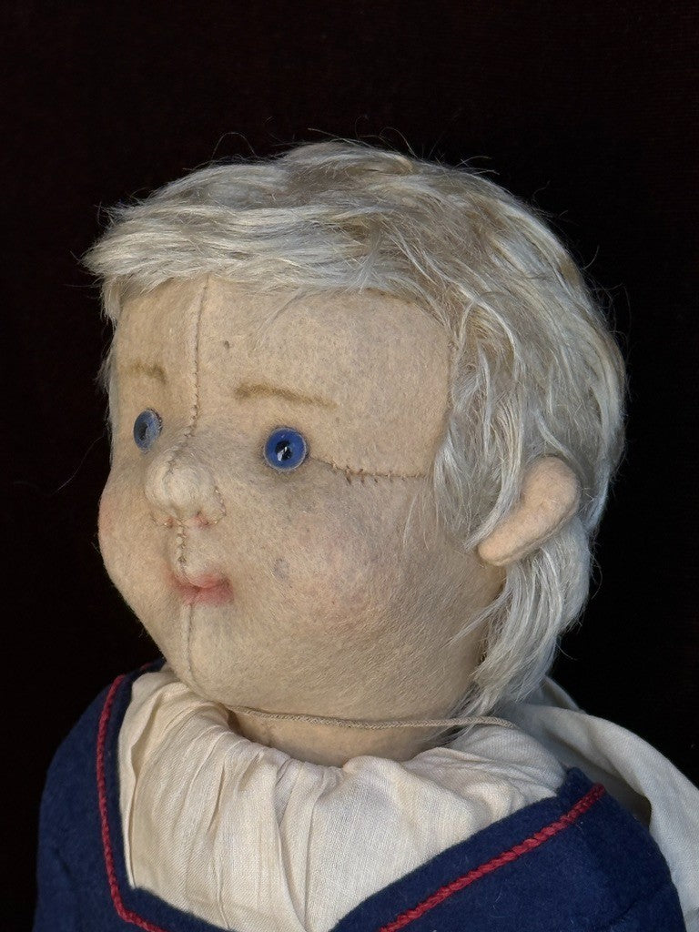 Rare Antique German 18.5” All Original Steiff Dutch Girl Doll