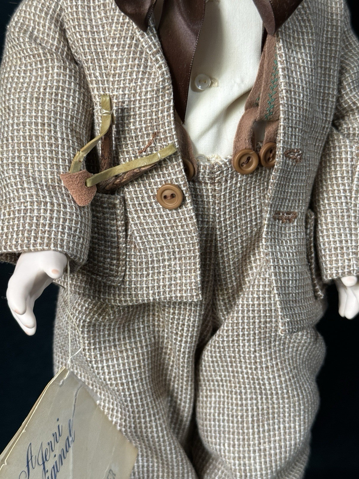 Porcelain 18” Doll “Tom Sawyer” Dolls By Jerri With Tag