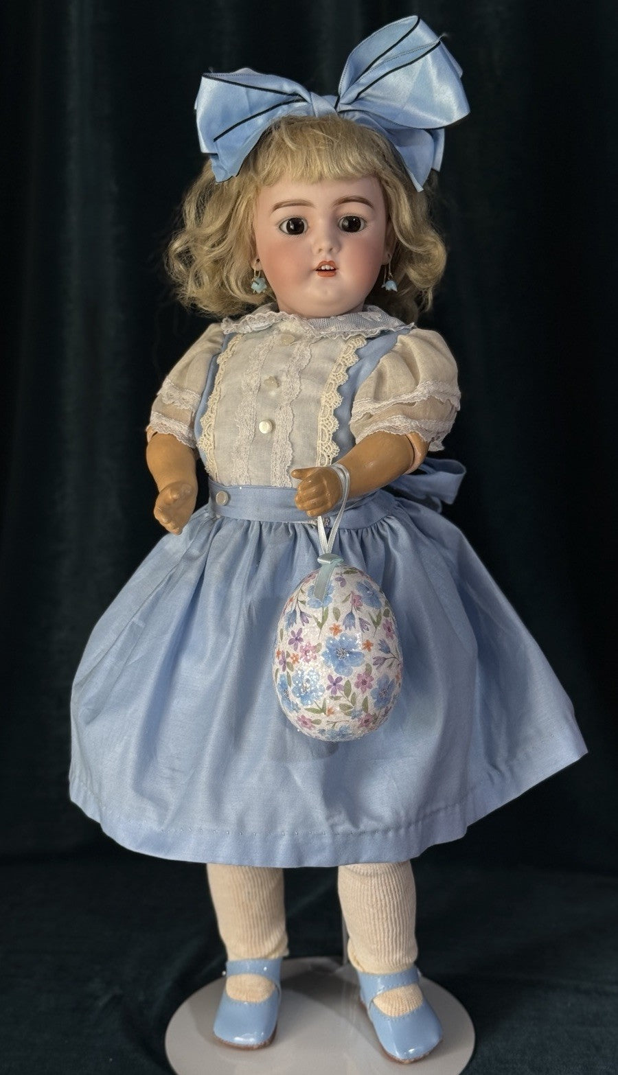 Antique German Simon Halbig Mold Dep 1079 Bisque Head 20” Doll