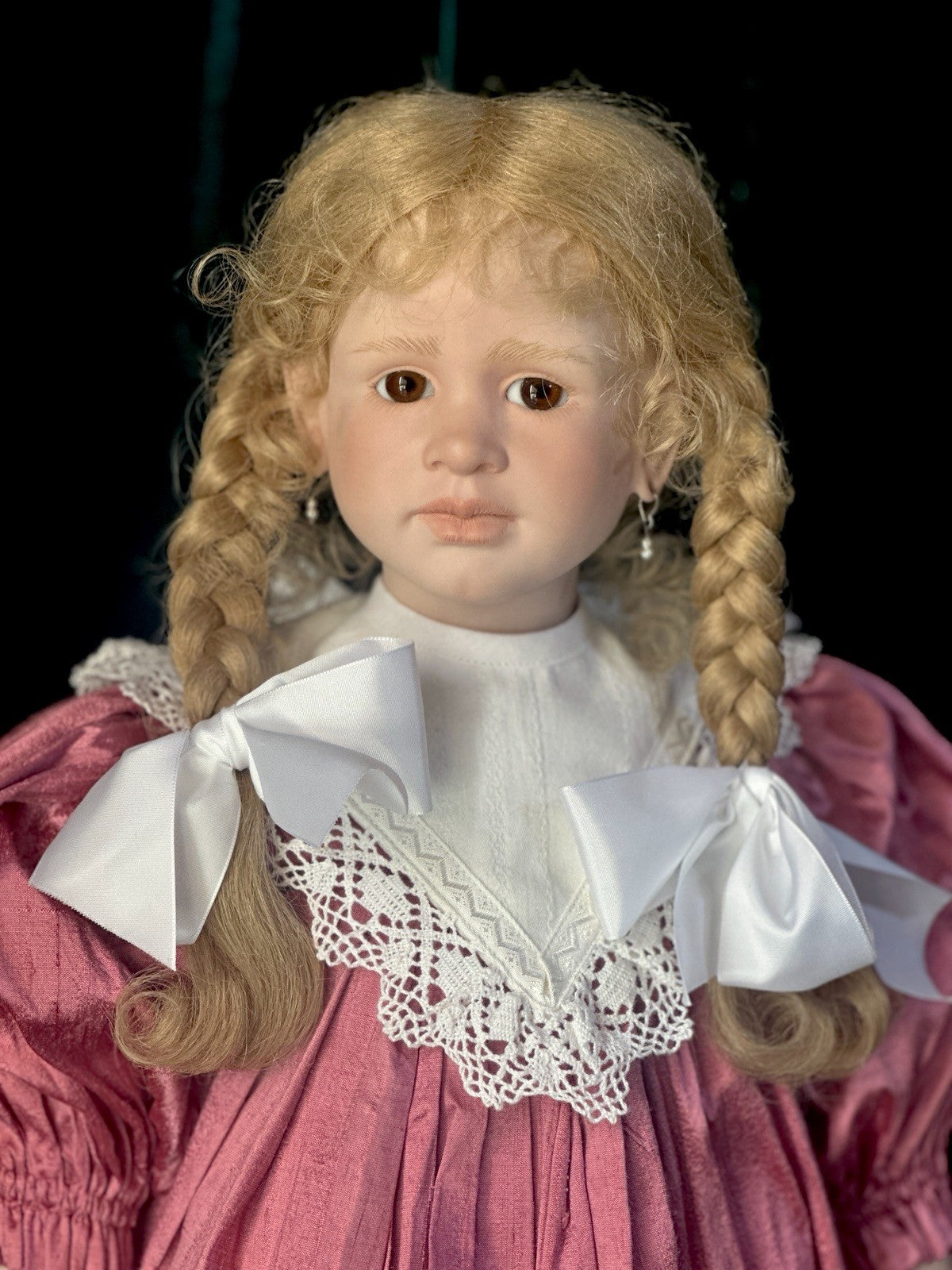 Collectible Artist 26” Porcelain Doll “Allena” by Ruth Treffeisen LE 100 COA