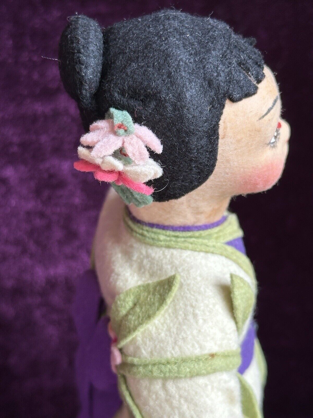 Vintage 8” Italian Lenci Mascotte Oriental Asian Miniature Doll