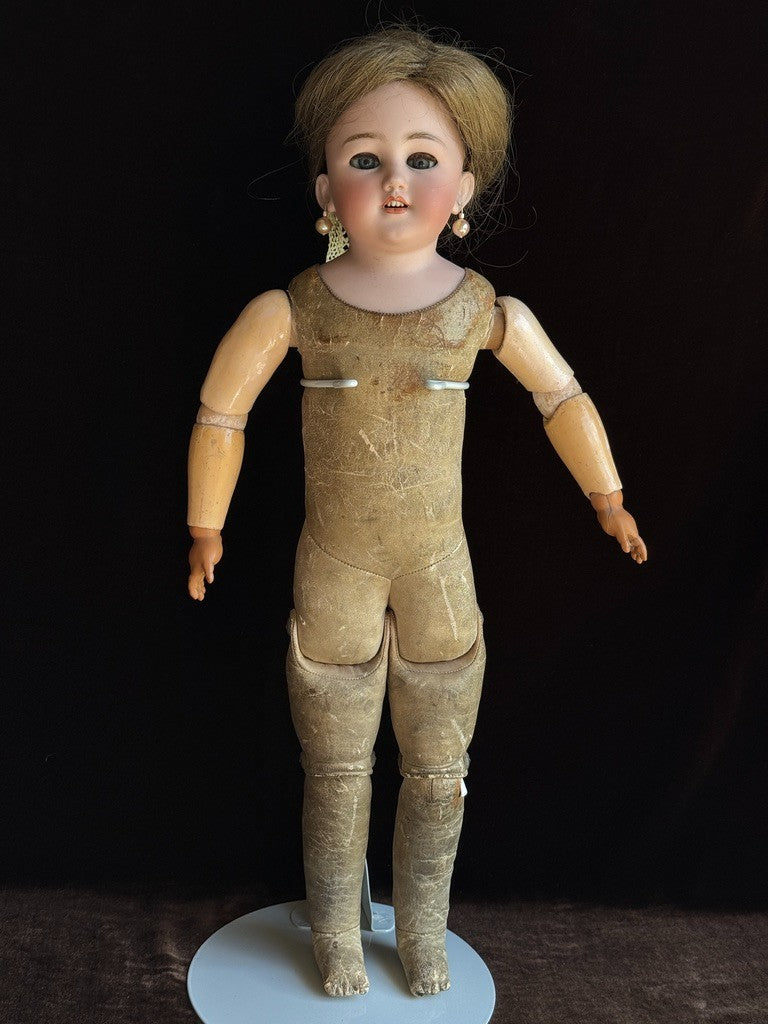 Antique German 22” Simon Halbig 1250 Bisque Shoulder Head Doll