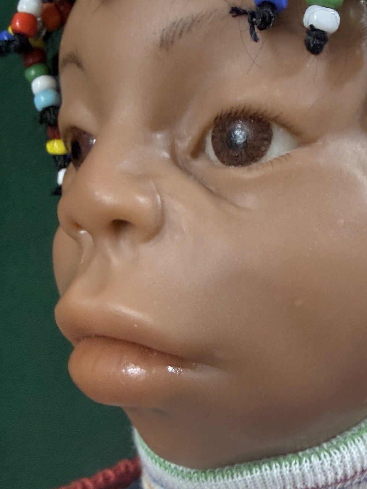 OOAK (?) Artist Carol Trobe Handmade Mixed Media 19” Doll “Cild With Jump Rope”